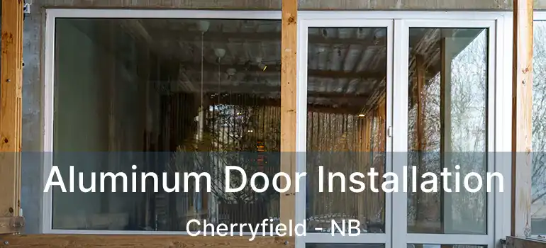  Aluminum Door Installation Cherryfield - NB