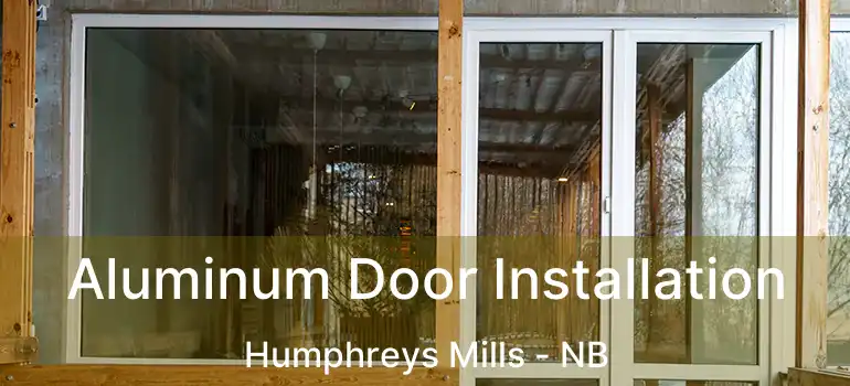  Aluminum Door Installation Humphreys Mills - NB