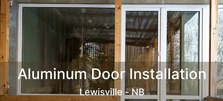  Aluminum Door Installation Lewisville - NB
