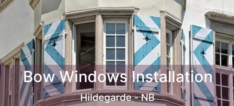  Bow Windows Installation Hildegarde - NB