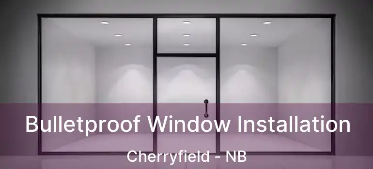  Bulletproof Window Installation Cherryfield - NB