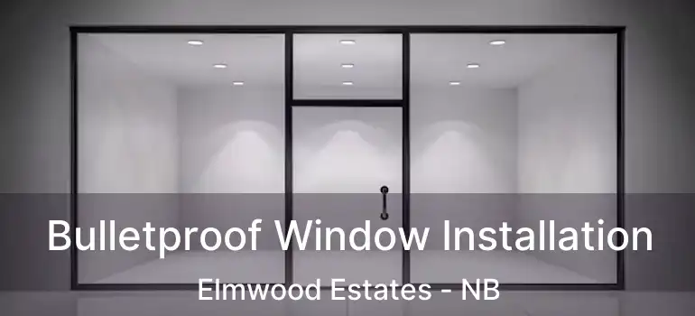 Bulletproof Window Installation Elmwood Estates - NB