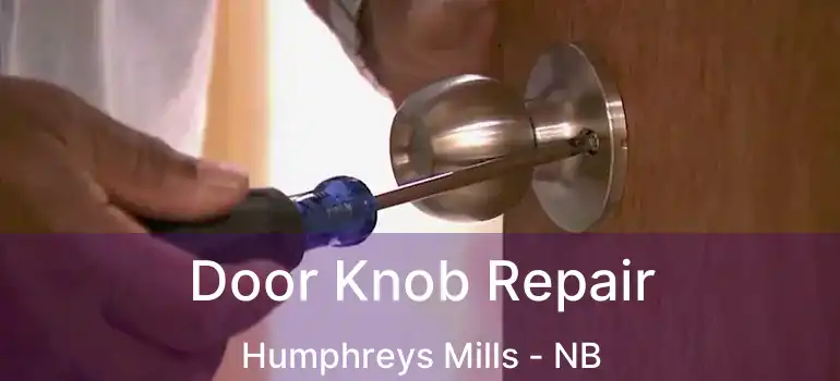  Door Knob Repair Humphreys Mills - NB