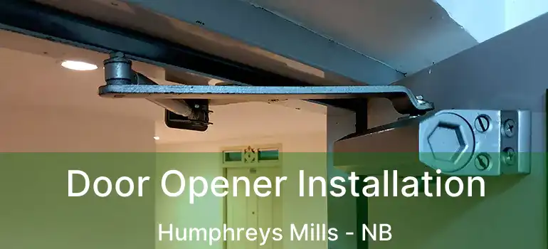  Door Opener Installation Humphreys Mills - NB