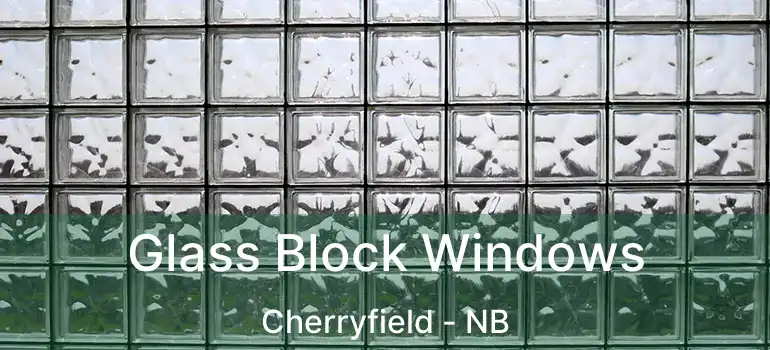  Glass Block Windows Cherryfield - NB