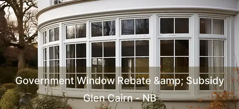  Government Window Rebate & Subsidy Glen Cairn - NB