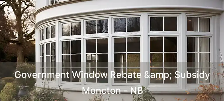  Government Window Rebate & Subsidy Moncton - NB