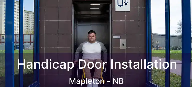  Handicap Door Installation Mapleton - NB