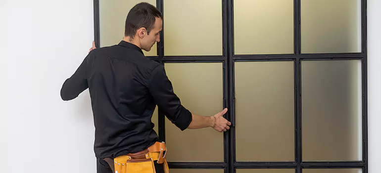 Patio French door installation in Moncton, NB