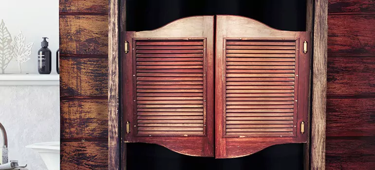 Installing Saloon Door Hinges in Moncton, NB
