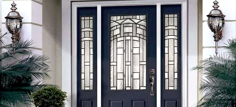 Stained Glass Door Panels in Moncton, New Brunswick