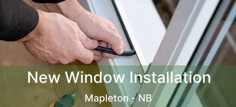  New Window Installation Mapleton - NB