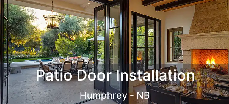  Patio Door Installation Humphrey - NB