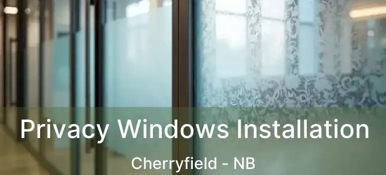  Privacy Windows Installation Cherryfield - NB