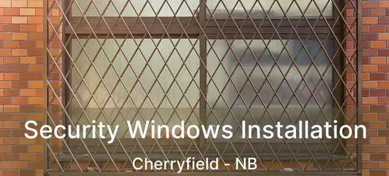  Security Windows Installation Cherryfield - NB