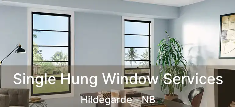  Single Hung Window Services Hildegarde - NB