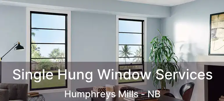  Single Hung Window Services Humphreys Mills - NB