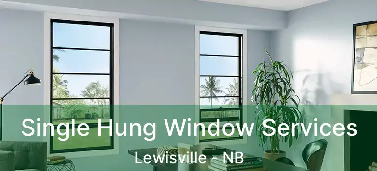  Single Hung Window Services Lewisville - NB
