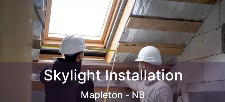  Skylight Installation Mapleton - NB