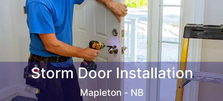  Storm Door Installation Mapleton - NB