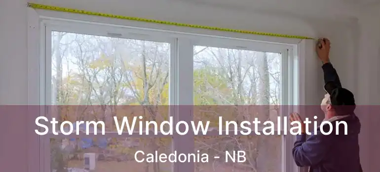  Storm Window Installation Caledonia - NB