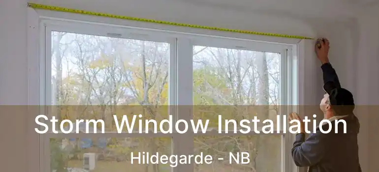  Storm Window Installation Hildegarde - NB