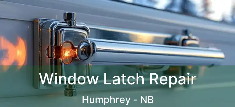  Window Latch Repair Humphrey - NB