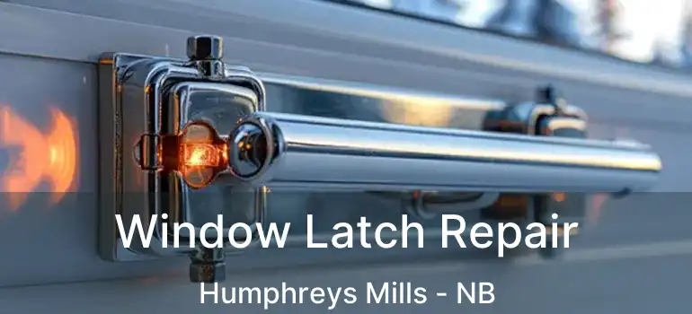  Window Latch Repair Humphreys Mills - NB