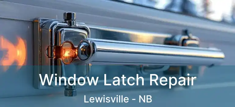  Window Latch Repair Lewisville - NB