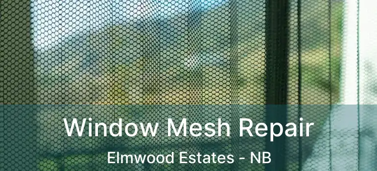  Window Mesh Repair Elmwood Estates - NB