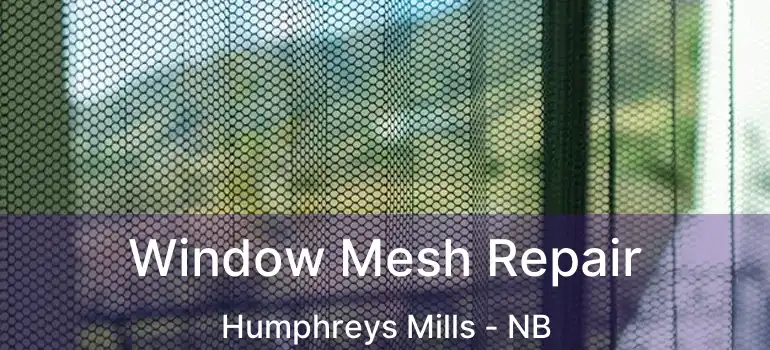  Window Mesh Repair Humphreys Mills - NB