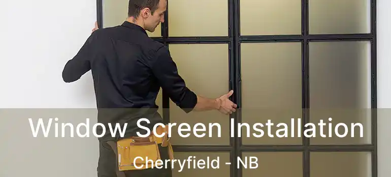  Window Screen Installation Cherryfield - NB