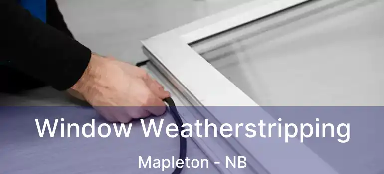  Window Weatherstripping Mapleton - NB